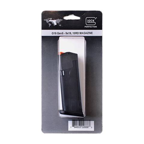 GLOCK 19 GEN5 9MM - 10RD MAGAZINE BLACK **Brand-new in PACKAGE**