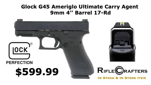 Glock G45 Ameriglo Ultimate Carry Agent TALO 9mm 4.02'' 17-Rd Semi-Auto Pistol