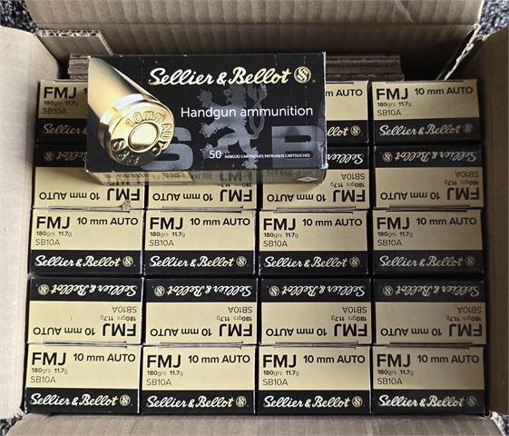 Sellior & Bellot 10mm 180GR FMJ ⚠️$21 a box⚠️