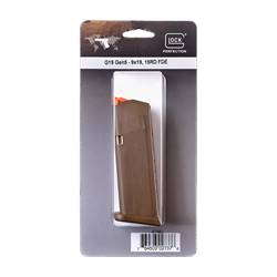 GLOCK 19 GEN5 9MM - 15RD MAGAZINE FDE **Brand-new in PACKAGE**