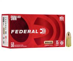 Federal Champion 9mm 115gr FMJ ⚠️1,000rds for $250⚠️