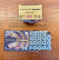 Federal Premium, HST Jacketed Hollow Point, 45ACP, 230 Grain